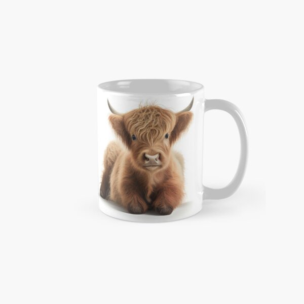 Cow With Long Hair Over Its Face Coffee Mug by John Short - Pixels