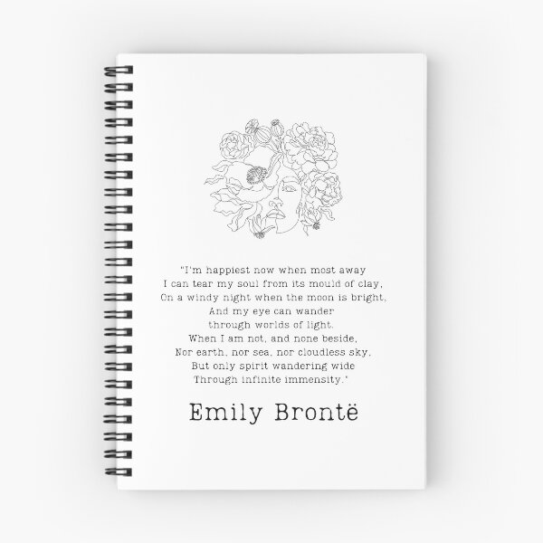Item preview, "infinite immensity" - Emily Brontë designed and sold by BookberryGarden.