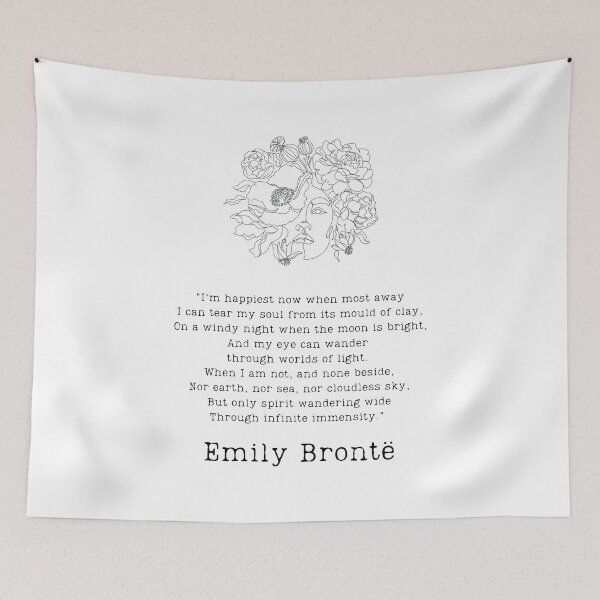 Item preview, "infinite immensity" - Emily Brontë designed and sold by BookberryGarden.
