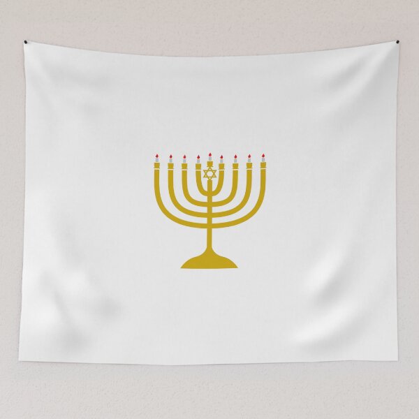 Item preview, Hannukiah Hanukkah Menorah Chanukah Candles Holidays Lit designed and sold by stevesemojis.