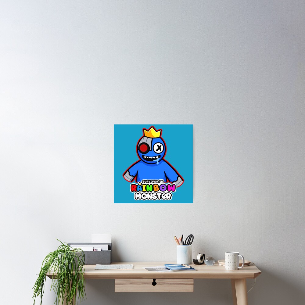 RAINBOW MONSTER, Blue Rainbow Friends. Blue Roblox Rainbow Friends  Character, roblox, video game. Halloween Greeting Card for Sale by  Mycutedesings-1