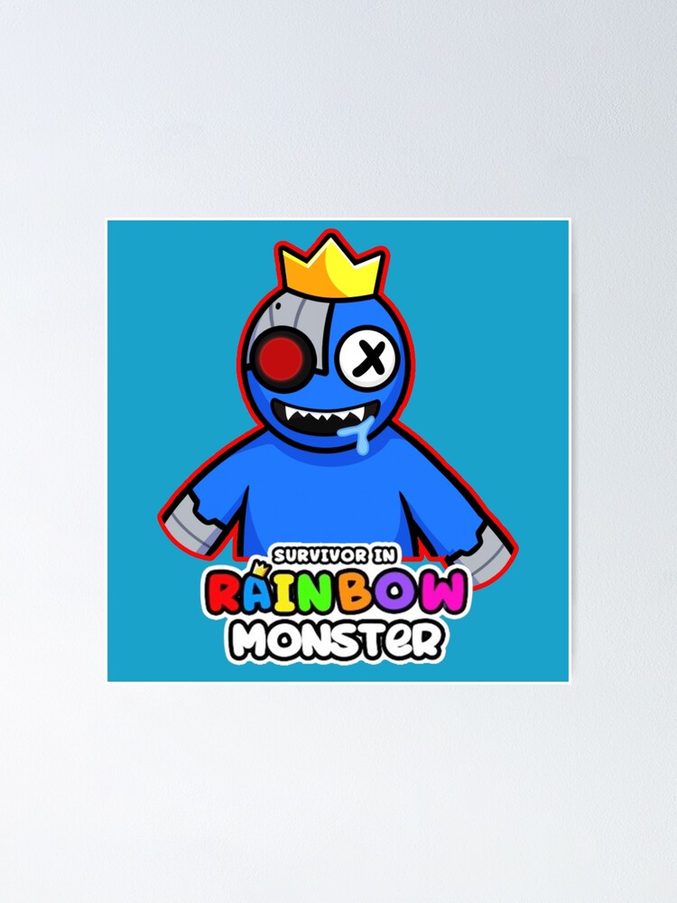 Rainbow Friends Tattoo Stickers Roblox Game Blue Monster Toys Cute