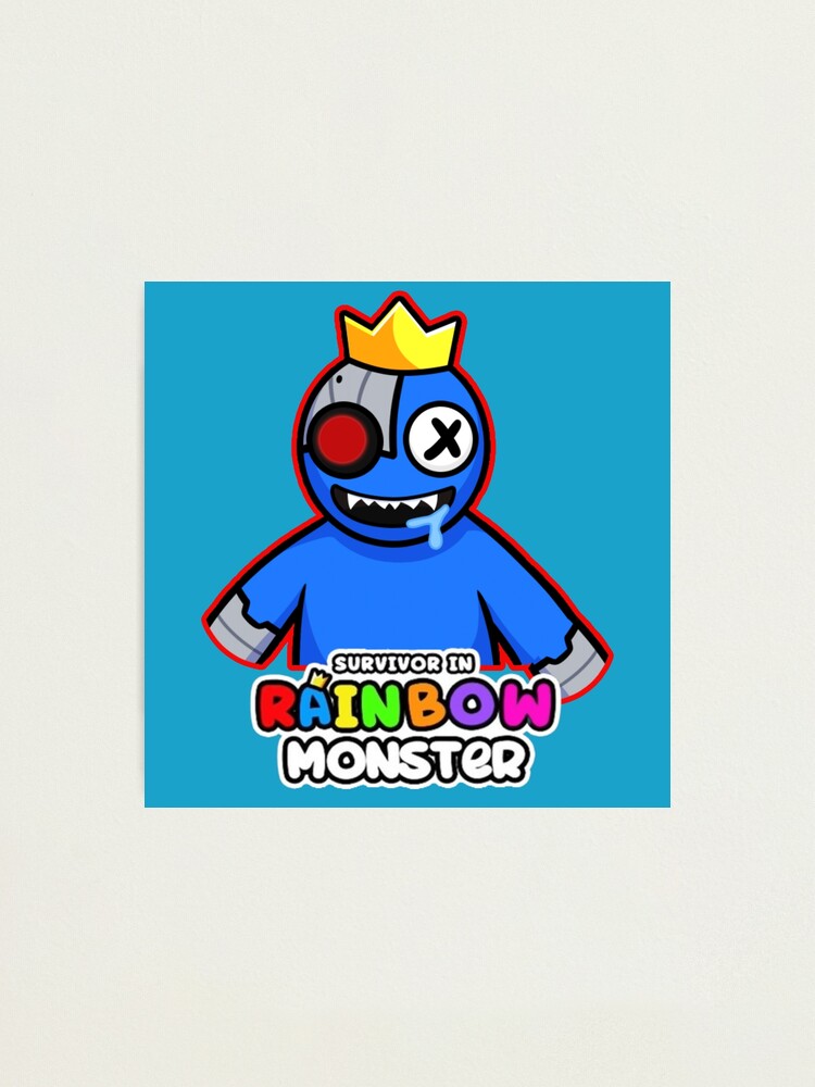 RAINBOW MONSTER, Blue Rainbow Friends. Blue Roblox Rainbow Friends  Character, roblox, video game. Halloween Art Board Print for Sale by  Mycutedesings-1