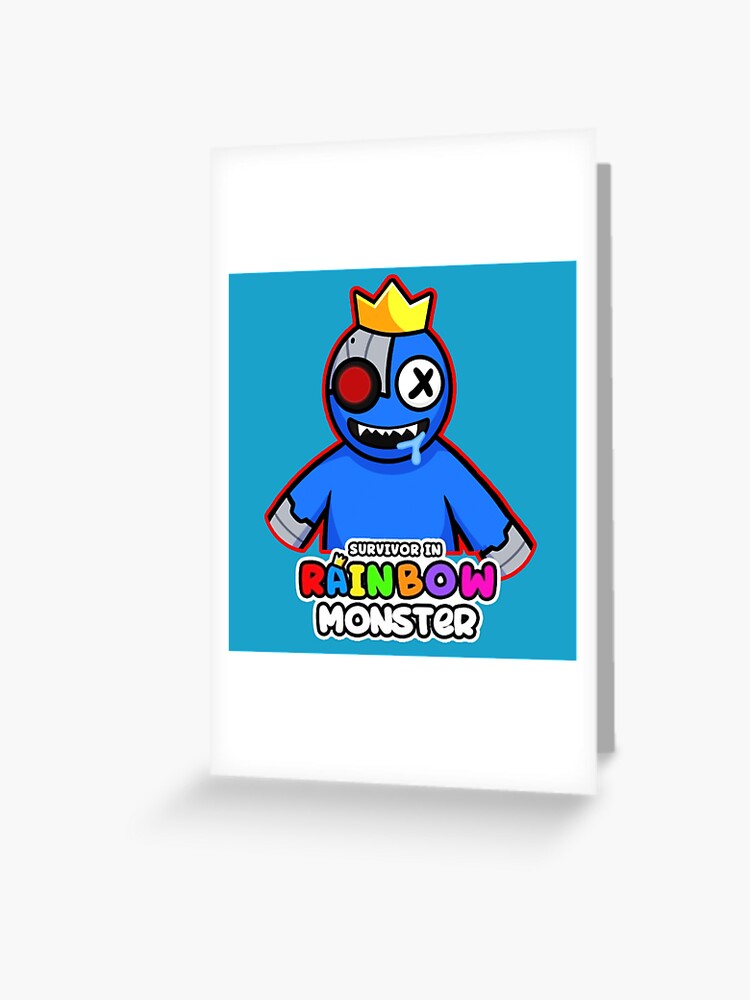 RAINBOW MONSTER, Blue Rainbow Friends. Blue Roblox Rainbow Friends  Character, roblox, video game.Halloween  Greeting Card for Sale by  Mycutedesings-1