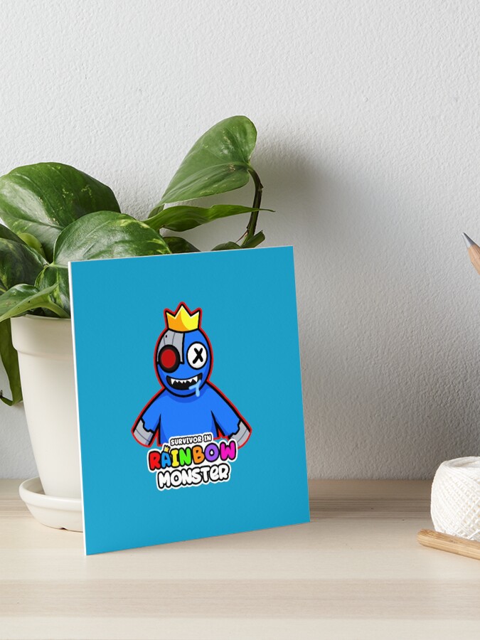 RAINBOW MONSTER, Blue Rainbow Friends. Blue Roblox Rainbow Friends  Character, roblox, video game. Halloween Greeting Card for Sale by  Mycutedesings-1