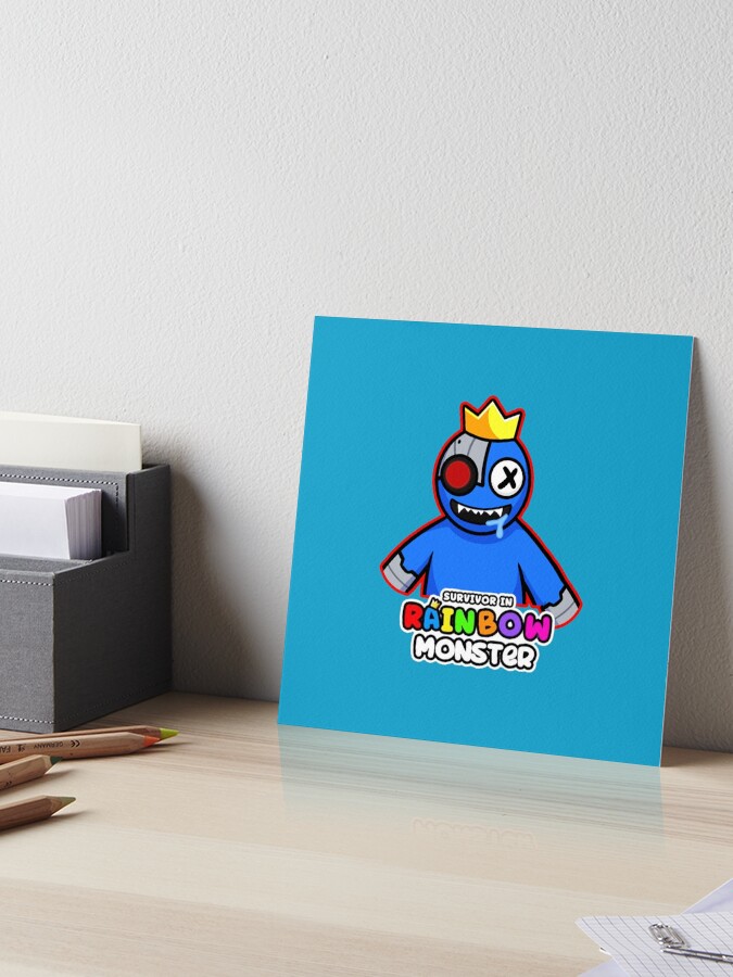 RAINBOW MONSTER, Blue Rainbow Friends. Blue Roblox Rainbow Friends  Character, roblox, video game. Halloween Art Board Print for Sale by  Mycutedesings-1