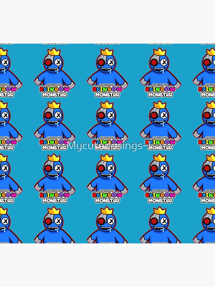 BLUE FACE Rainbow Friends. Blue Roblox Rainbow Friends Characters, roblox,  video game. Halloween Essential T-Shirt for Sale by Mycutedesings-1