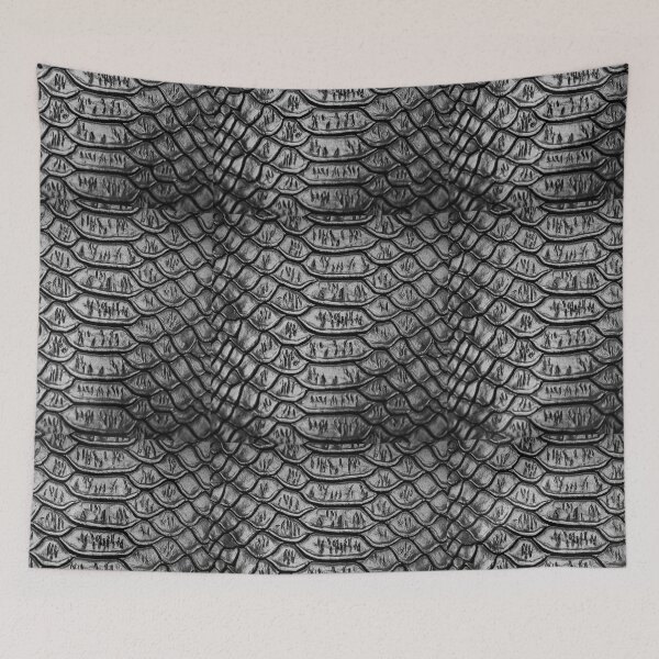 Item preview, Black And White Gray Snake Skin Pattern designed and sold by Patternawy.