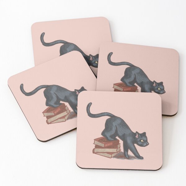 Item preview, Curious Cat on Book Stack designed and sold by Danielle Seay.