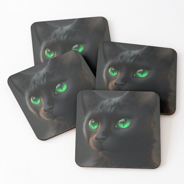 Aperçu de l'œuvre CHAT AUX YEUX VERTS créée et vendue par TopWaw ⭐⭐⭐⭐⭐.