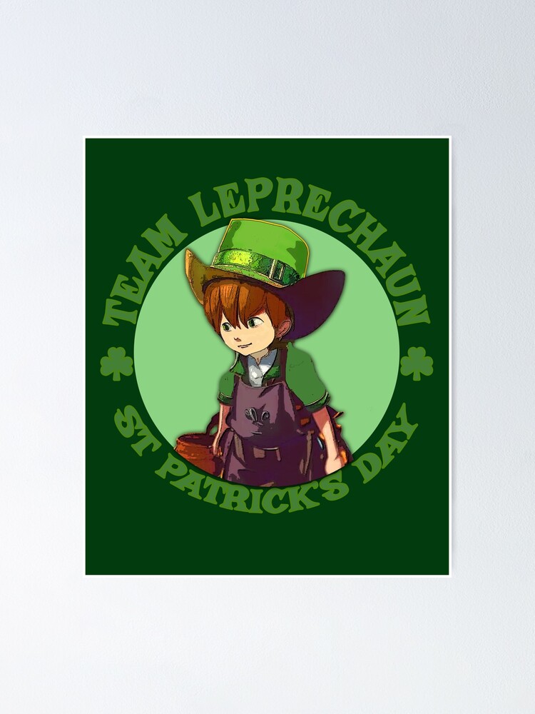 Anime Leprechaun - St Patricks Day - Pin | TeePublic