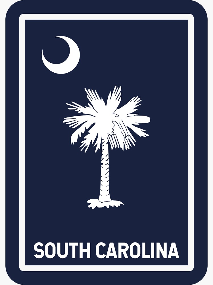 Thumbnail 3 of 3, Sticker, The South Carolina State designed and sold by franklinprintco.