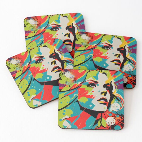 Item preview, Modern woman in pop-art style designed and sold by loucaski.