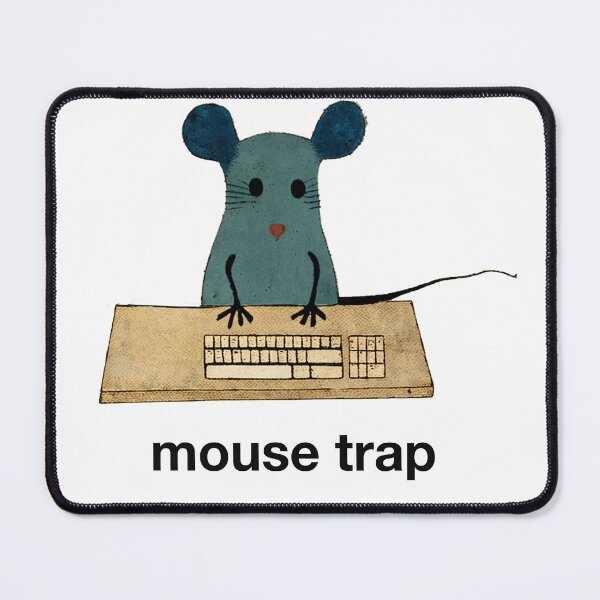 Item preview, It's a trap! Cute mouse and keyboard. designed and sold by Relephants.