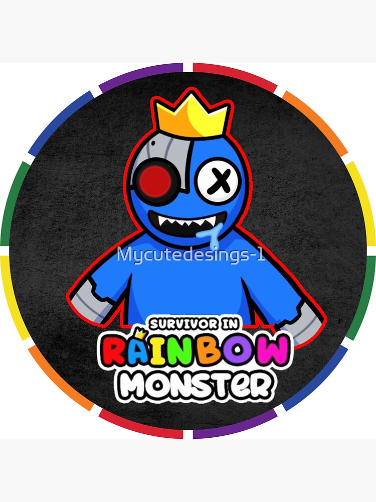 RAINBOW MONSTER, Blue Rainbow Friends. Blue Roblox Rainbow Friends  Character, roblox, video game. Halloween Greeting Card for Sale by  Mycutedesings-1