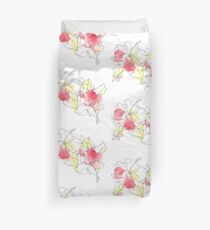 Fleurs aquarelle Duvet Cover