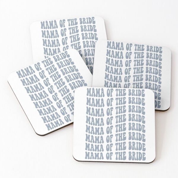 Item preview, Mother of the Bride Dusty Blue Retro Graphic Bridal Party Gifts for Bachelorette Party designed and sold by mysticblvd.