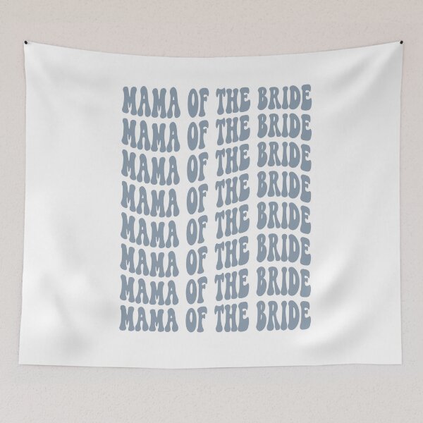 Item preview, Mother of the Bride Dusty Blue Retro Graphic Bridal Party Gifts for Bachelorette Party designed and sold by mysticblvd.