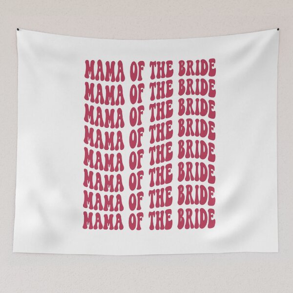 Item preview, Mother of the Bride Magenta Pink Retro Graphic Bridal Party Gifts for Bachelorette Party designed and sold by mysticblvd.