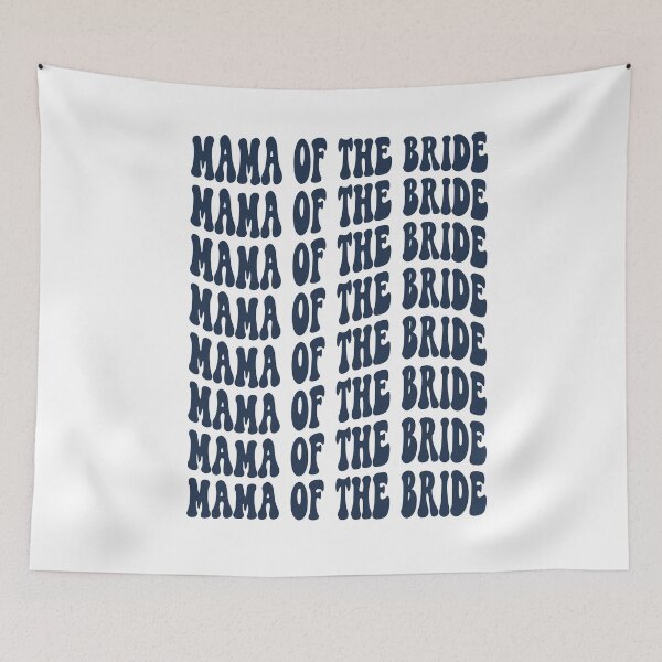 Item preview, Mother of the Bride Navy Blue Retro Graphic Bridal Party Gifts for Bachelorette Party designed and sold by mysticblvd.