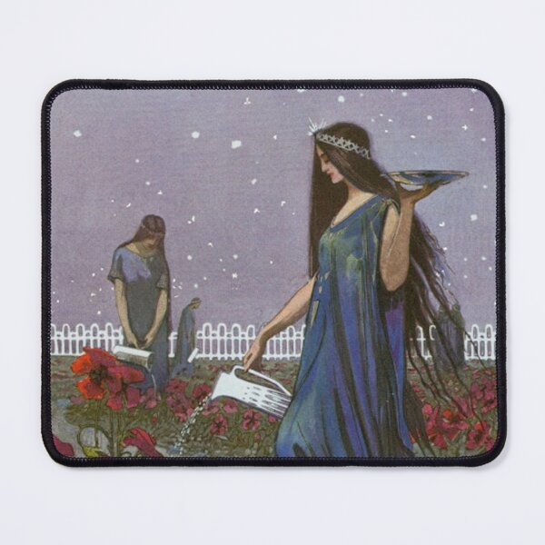 Item preview, Vintage Illustration Fairy Maidens Watering the Night Garden designed and sold by Deannaboh.