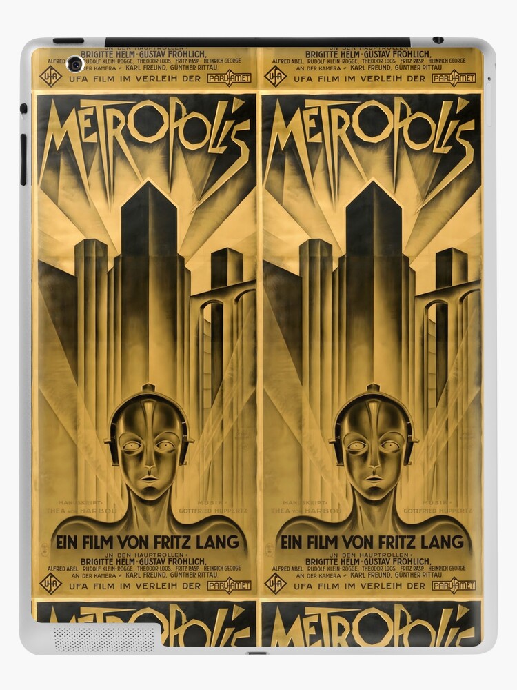 Metropolis Movie Poster 1927 Release (German) iPad Case & Skin for Sale by  ArchimedesPrime