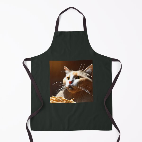 Aperçu de l'œuvre Chat mangeant des spaghettis créée et vendue par OkGalerieRB.