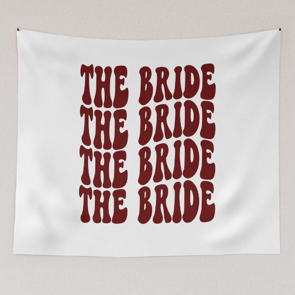 Item preview, The Bride Dark Red Retro Graphic Bridal Party Gifts for Bachelorette Party designed and sold by mysticblvd.