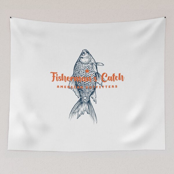 Item preview, Fisherman's Catch - American Fishing  designed and sold by Tiptopteess.