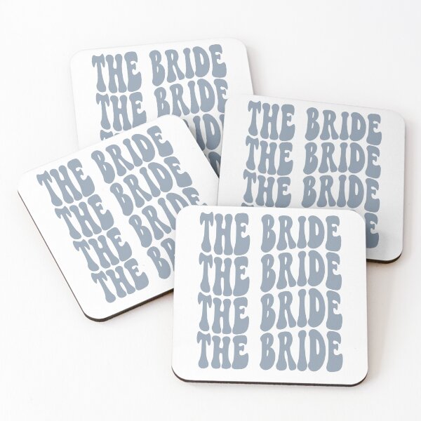 Item preview, The Bride Dusty Blue Retro Graphic Bridal Party Gifts for Bachelorette Party designed and sold by mysticblvd.