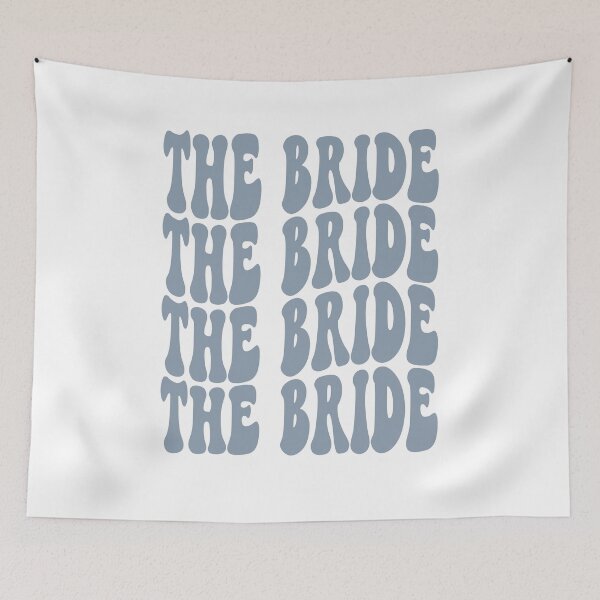 Item preview, The Bride Dusty Blue Retro Graphic Bridal Party Gifts for Bachelorette Party designed and sold by mysticblvd.