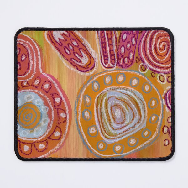 Item preview, Red and orange circle abstract painting designed and sold by acbcesarz.