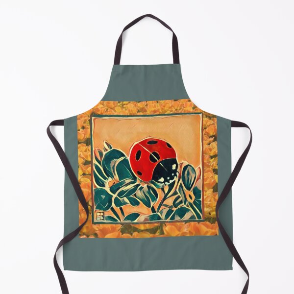 Item preview, Ladybug with Yellow Flowers  designed and sold by oh-bi-me.