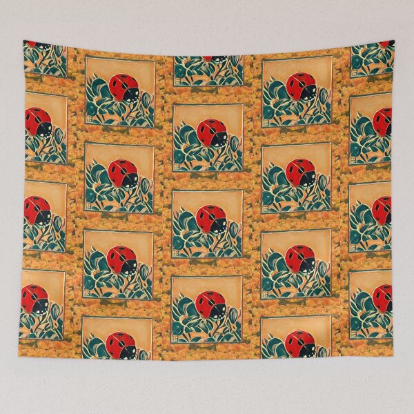 Item preview, Ladybug with Yellow Flowers  designed and sold by oh-bi-me.