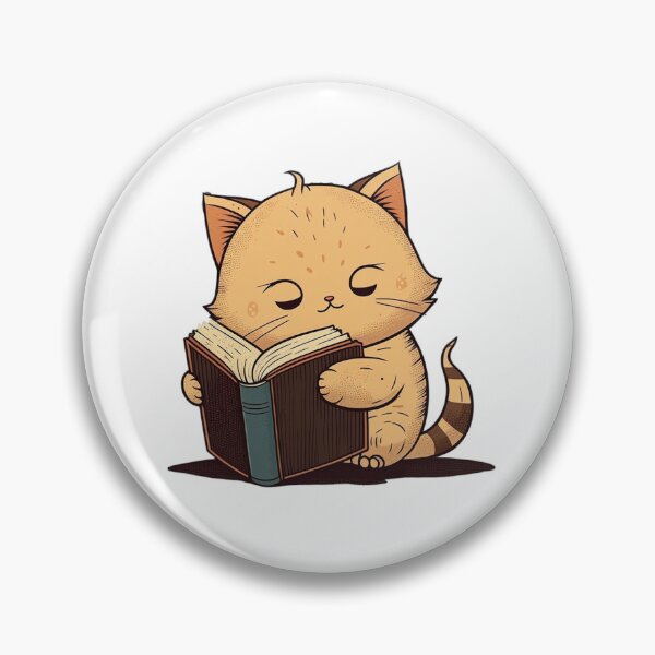Item preview, Orange Cat With A Book designed and sold by Necessaire.