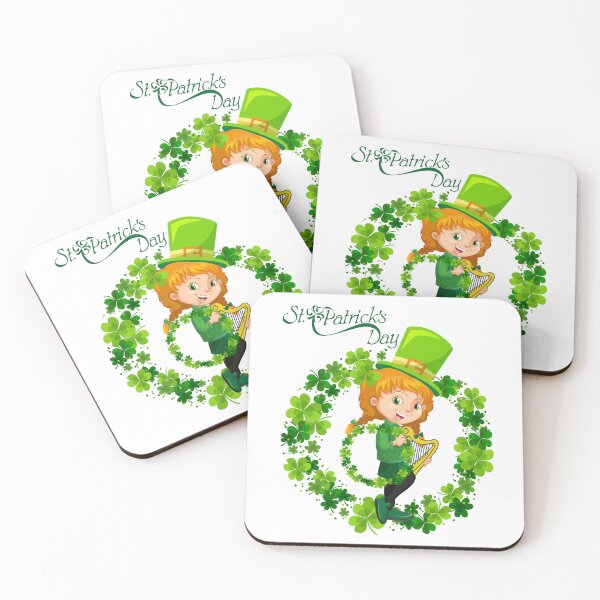 Item preview, Elf with a harp. St.Patrick 's Day designed and sold by CatCoconut-Art.