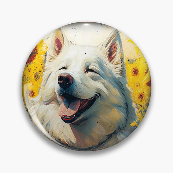 Aperçu de l'œuvre Alaskan Malamute Sunflower Painting Adorable Dog créée et vendue par rafaeltto.
