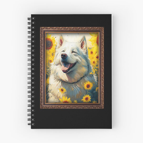 Aperçu de l'œuvre Alaskan Malamute Sunflower Painting Adorable Dog créée et vendue par rafaeltto.