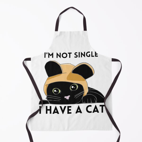 Aperçu de l'œuvre Chat noir mignon - Joke Single Cat - Noir créée et vendue par Christine Layne.