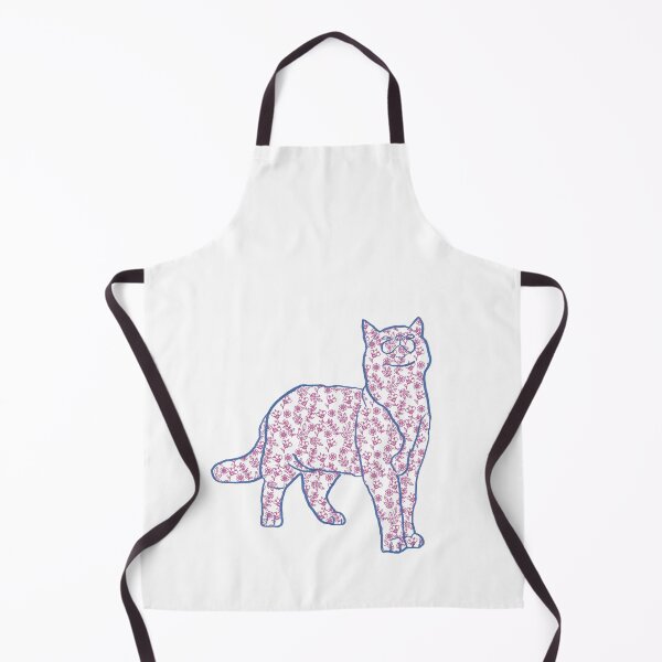 Item preview, Cat and Pattern - Flowers - Astonished Cat Company - Great Gift for Cat Lovers designed and sold by AstonishedCatCo.