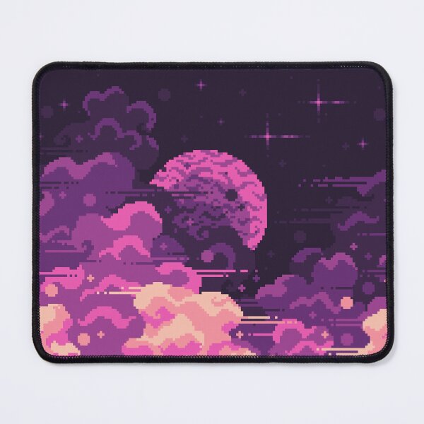 Item preview, Pixel art night sky purple pink space designed and sold by Elizabeth-Bal.