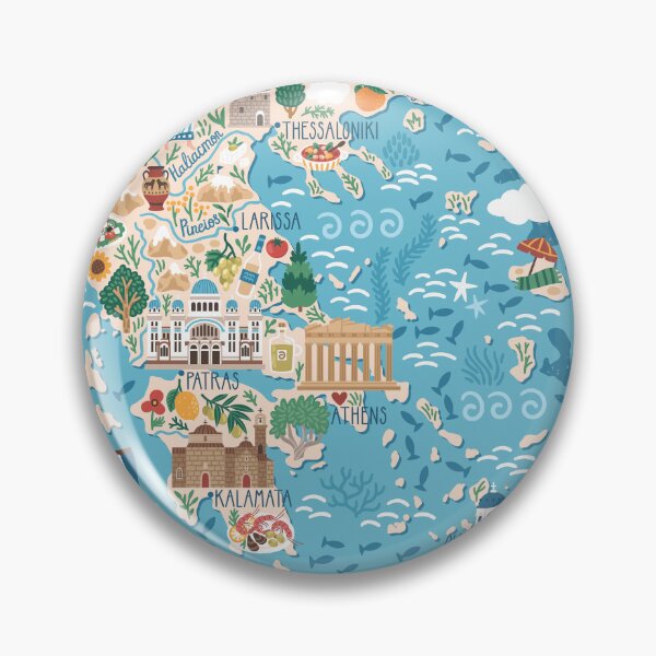 Item preview, Greece Tourist Map designed and sold by mattpanta.