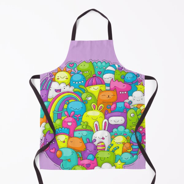 Item preview, happy colorful monster doodle designed and sold by zsooofija.