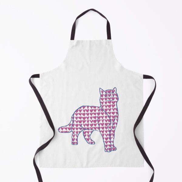 Item preview, Cat and Pattern - Hearts - Astonished Cat Company - Great Gift for Cat Lovers designed and sold by AstonishedCatCo.