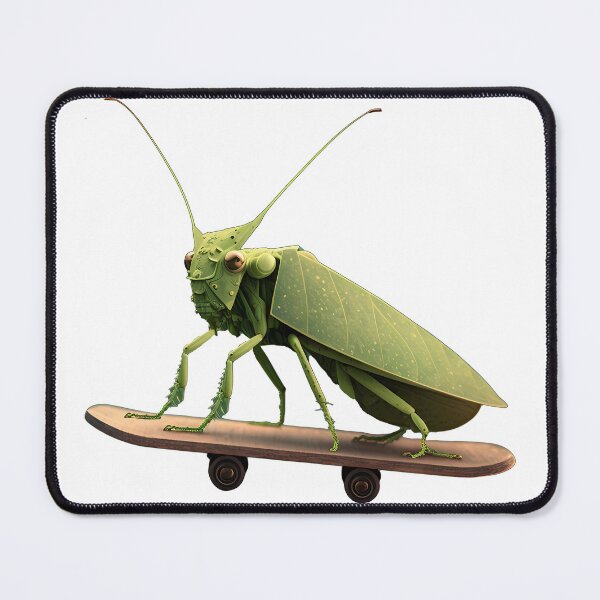Item preview, Katydid on a Skateboard  designed and sold by TheJadeCat.
