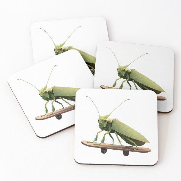 Item preview, Katydid on a Skateboard  designed and sold by TheJadeCat.