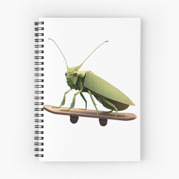 Item preview, Katydid on a Skateboard  designed and sold by TheJadeCat.