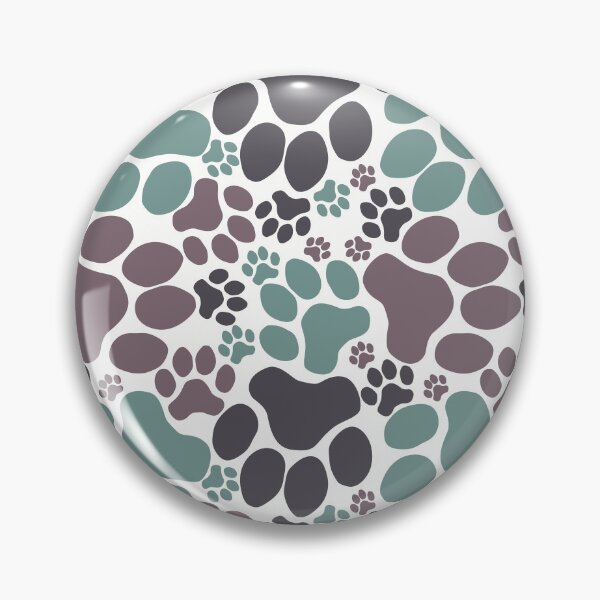 Item preview, Dog Paw Camo Seamless Pattern Green Brown Grey designed and sold by MoePark.