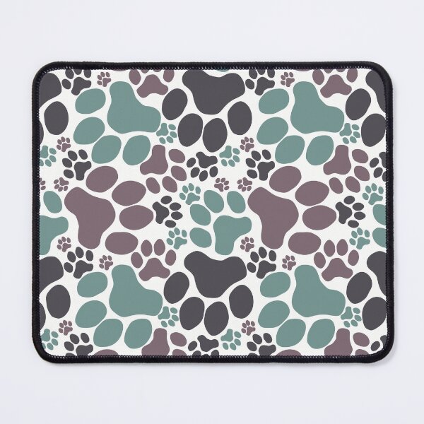 Item preview, Dog Paw Camo Seamless Pattern Green Brown Grey designed and sold by MoePark.