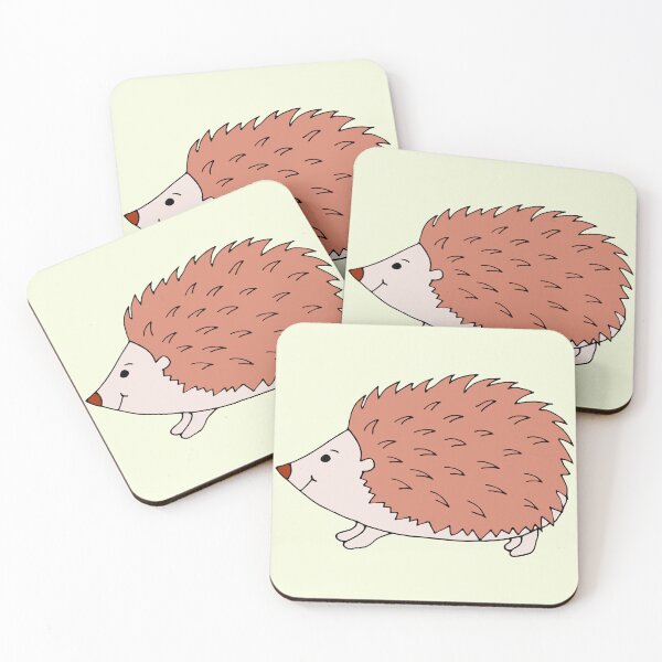 Item preview, Punk hedgehog in happy mode on pale lemon yellow designed and sold by FrancesPoff.